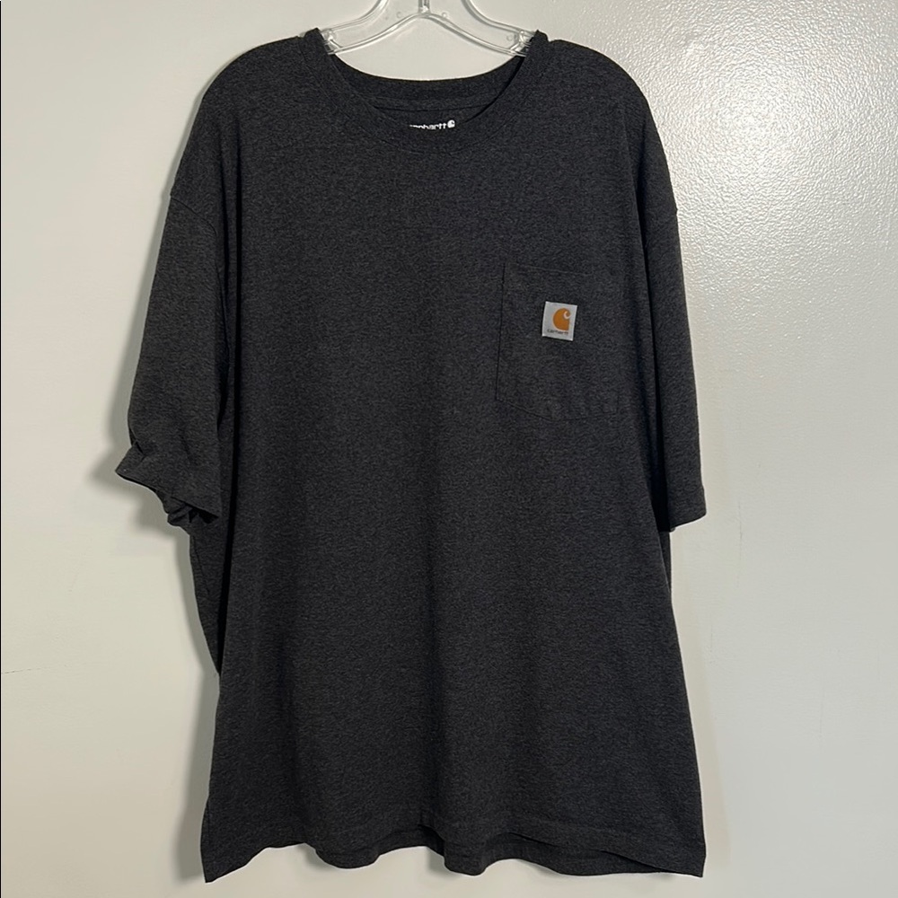 Carhartt Charcoal Gray Loose Fit Pocket T-Shirt Size XXL.